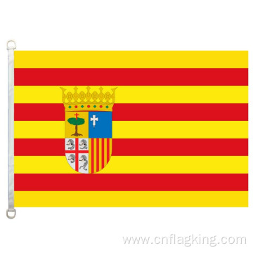 100% polyster 90*150CM Aragon banner Aragon flags